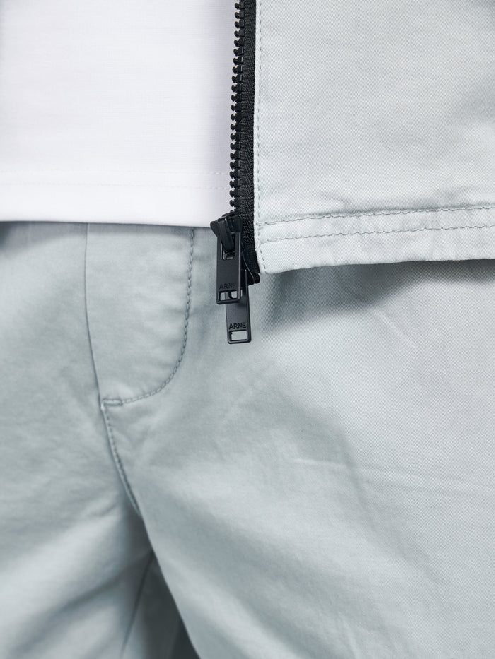 Garment Dye Cotton Cargo Pant in Stone