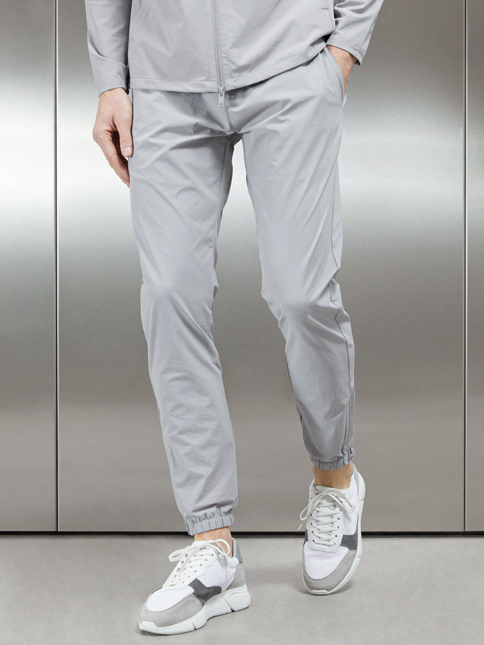 Active Technical Cuffed Trackpant in Mid Grey