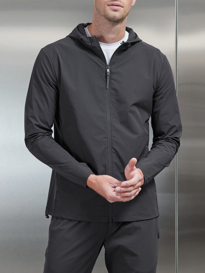 Active Technical Windbreaker in Grey