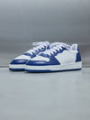 Basket Trainer in White Navy