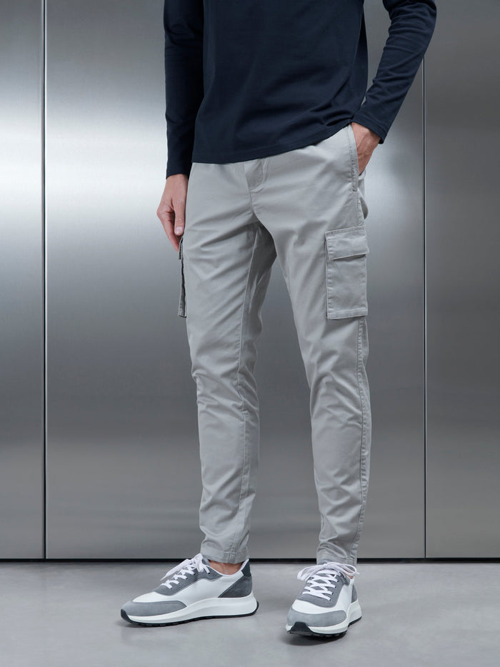 Cotton Cargo Pant in Stone