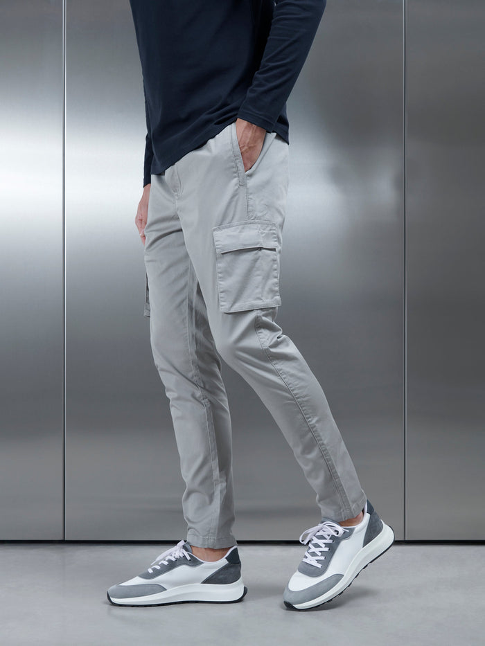 Cotton Cargo Pant in Stone