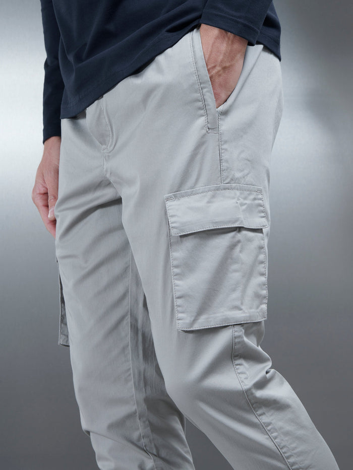 Cotton Cargo Pant in Stone