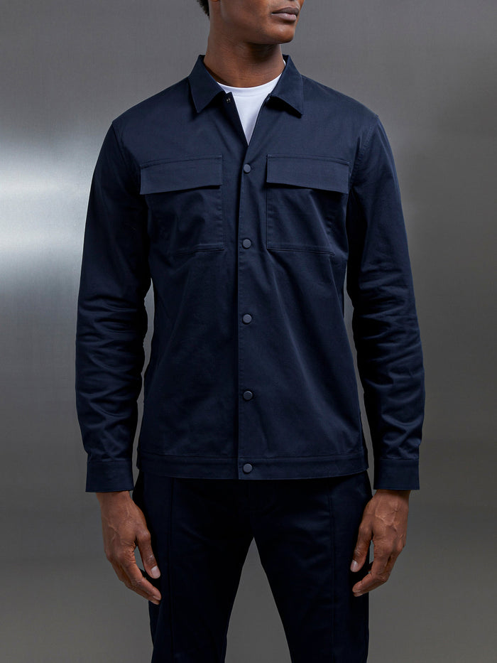 Essential Overshirt in Navy