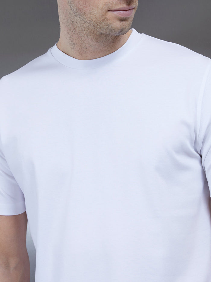 Essential Mercerised Interlock T-Shirt in White