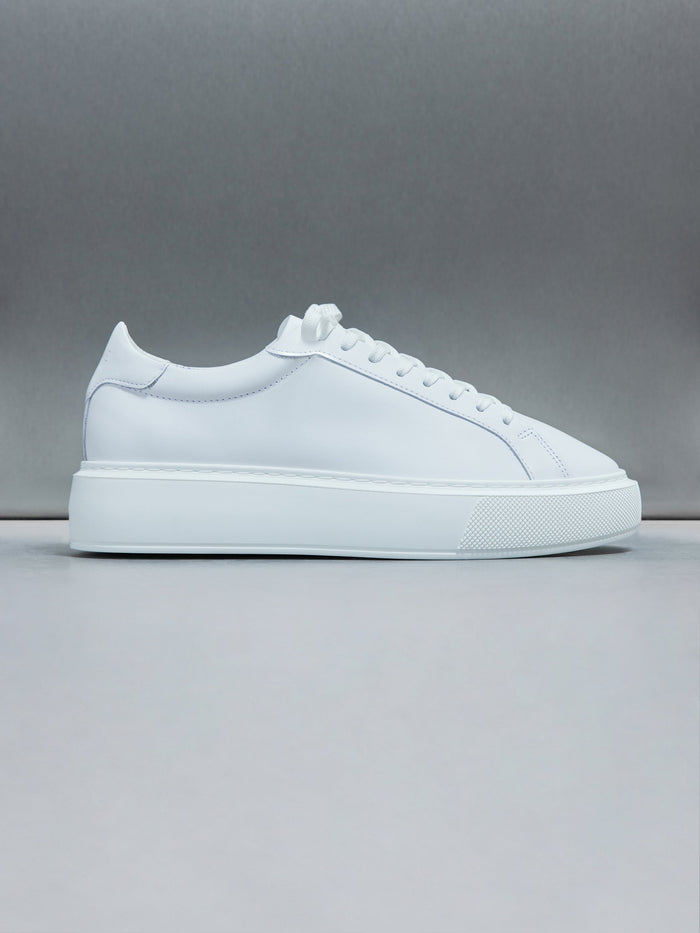 Essential Leather Trainer in White