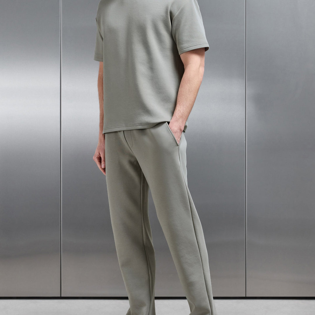 Everyday Luxe Straight Leg Jogger in Stone