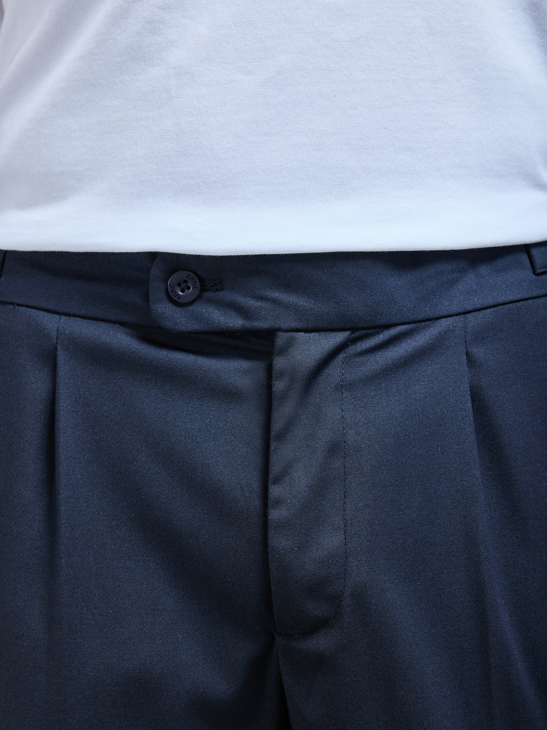 Formal Stretch Side Adjuster Trouser in Navy