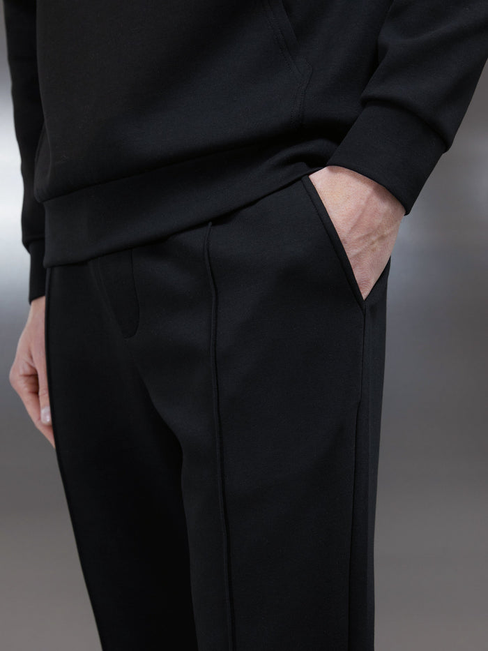 Interlock Jersey Jogger in Black