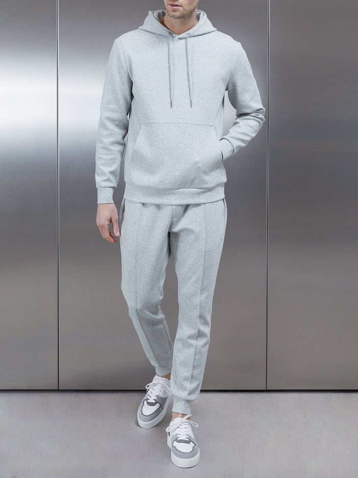 Interlock Jersey Jogger in Marl Grey