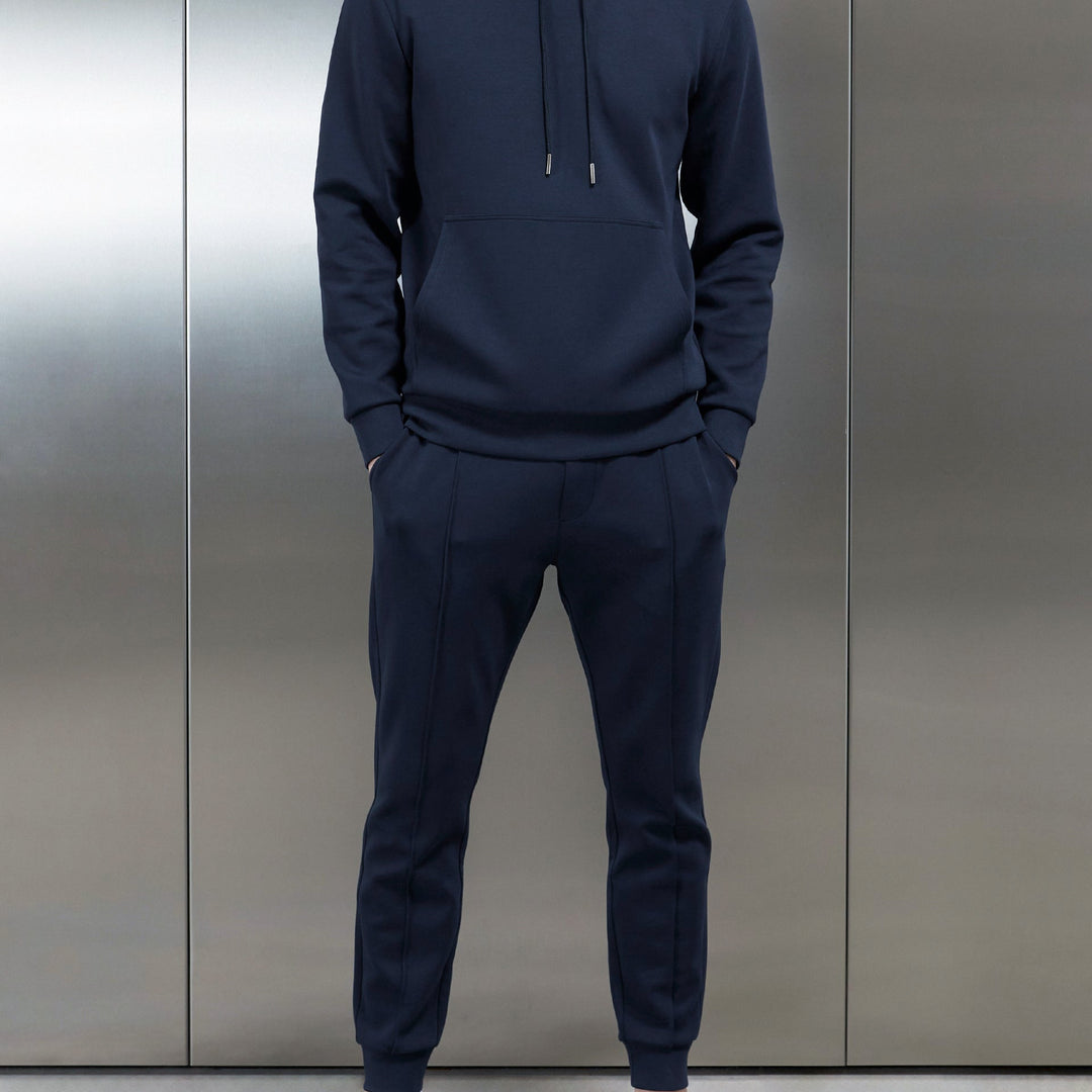 Interlock Jersey Jogger in Navy