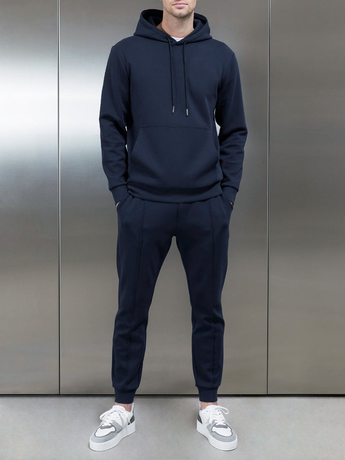 Interlock Jersey Jogger in Navy