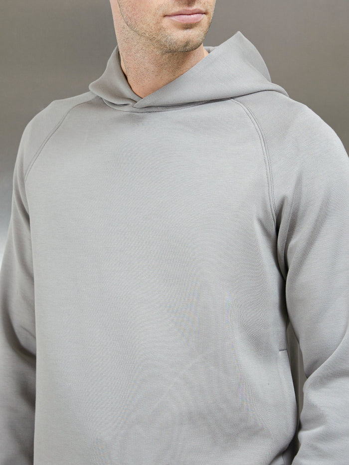 Interlock Neoprene Hoodie in Stone