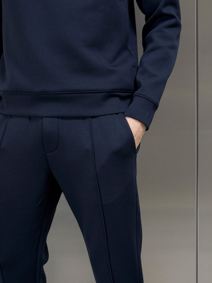 Interlock Neoprene Jogger in Navy