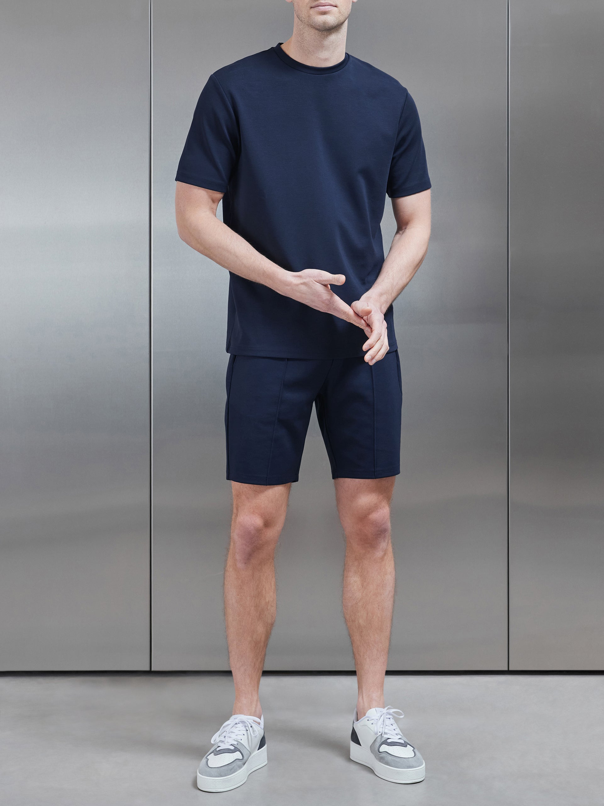 Luxe Essential T-Shirt in Navy