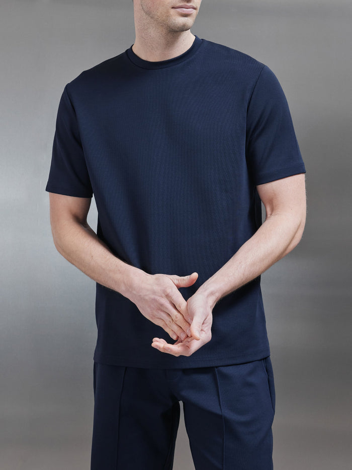 Luxe Essential T-Shirt in Navy