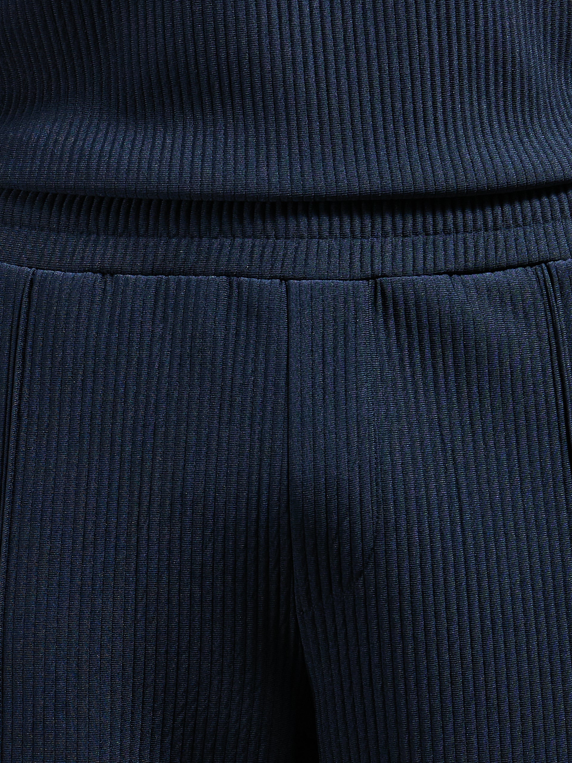 Pleated Short in Navy