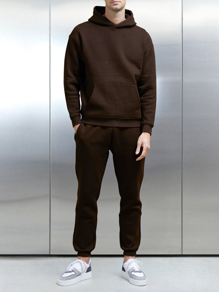 Relaxed Fit Hoodie in Brown