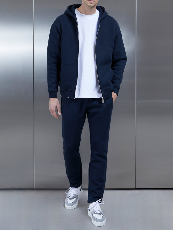 Relaxed Tapered Leg Jogger in Navy