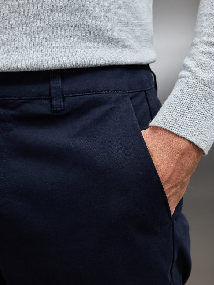 Relaxed Fit Chino Trouser in Navy