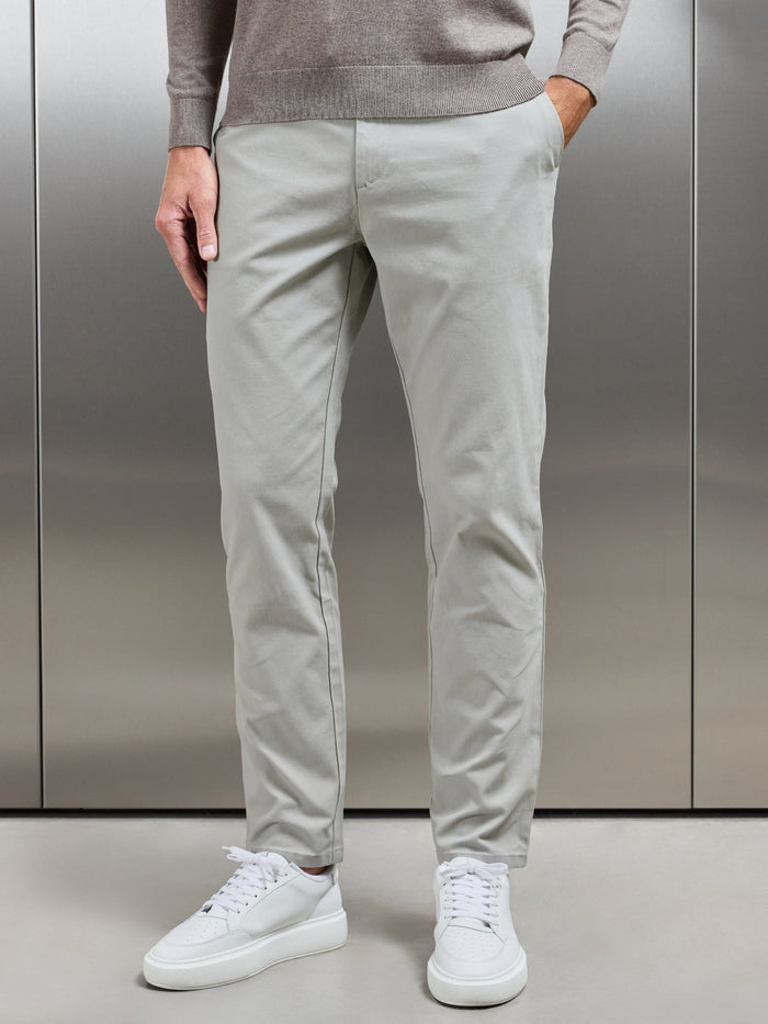 Relaxed Fit Chino Trouser in Stone