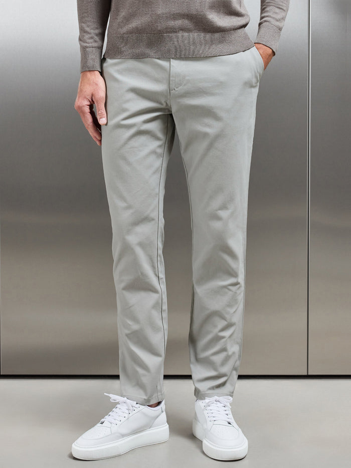 Relaxed Fit Chino Trouser in Stone