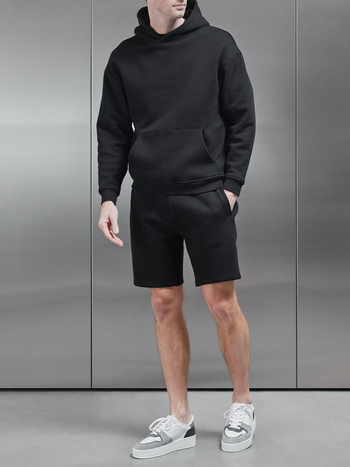 Relaxed Fit Hoodie in Black