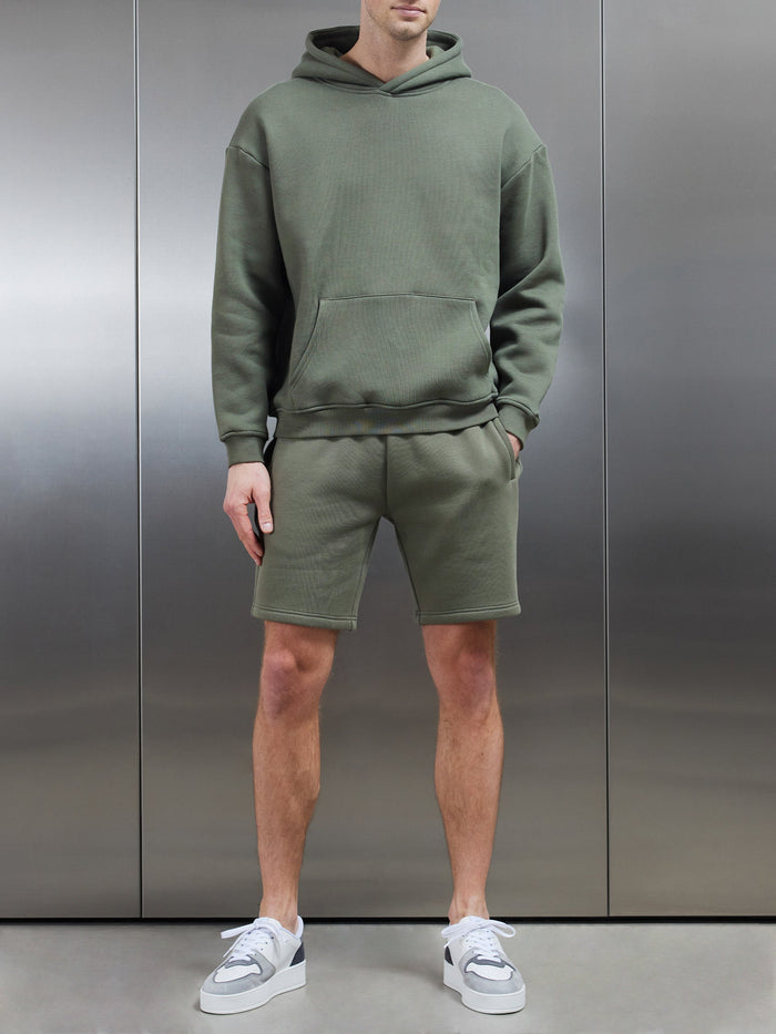 Relaxed Fit Hoodie in Olive