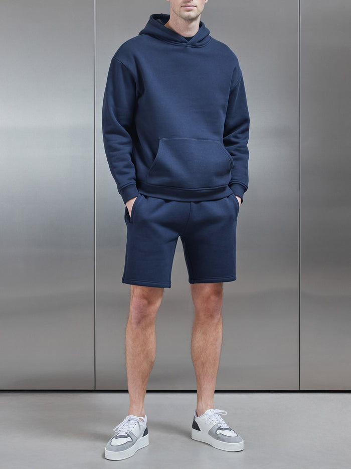 Relaxed Fit Hoodie in Navy