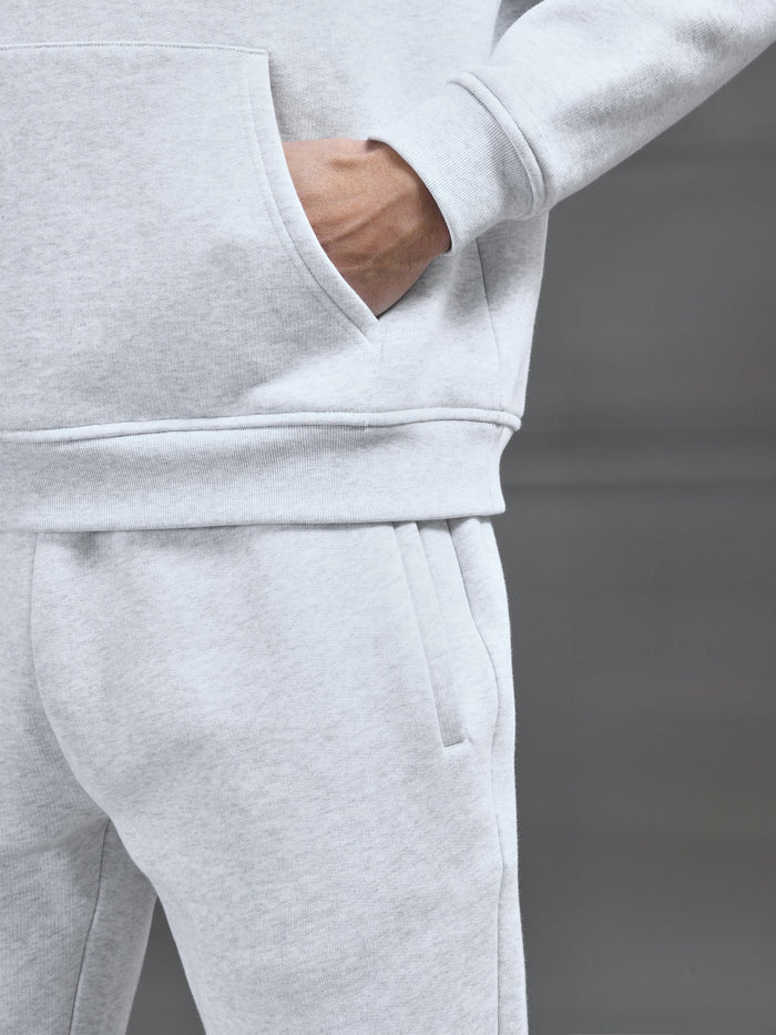 Relaxed Fit Hoodie in Marl Grey