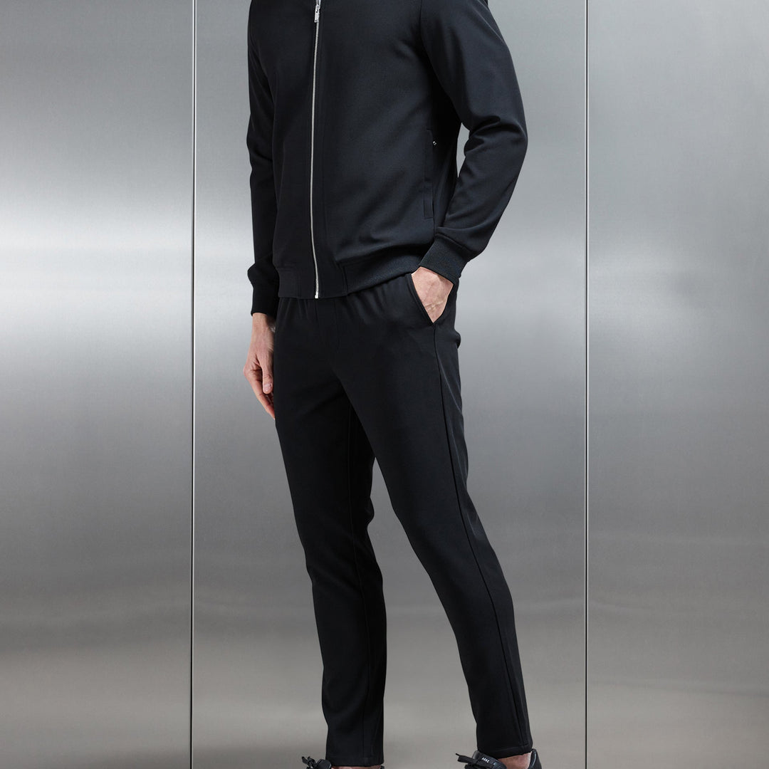 Smart Drawstring Trouser in Black
