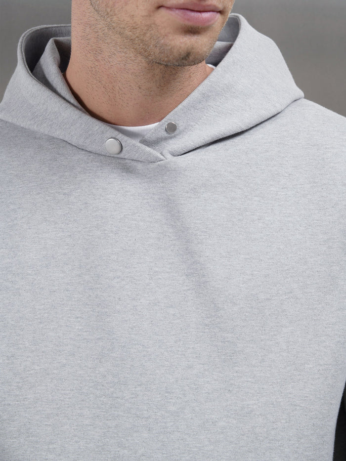 Technical Jersey Hoodie in Marl Grey