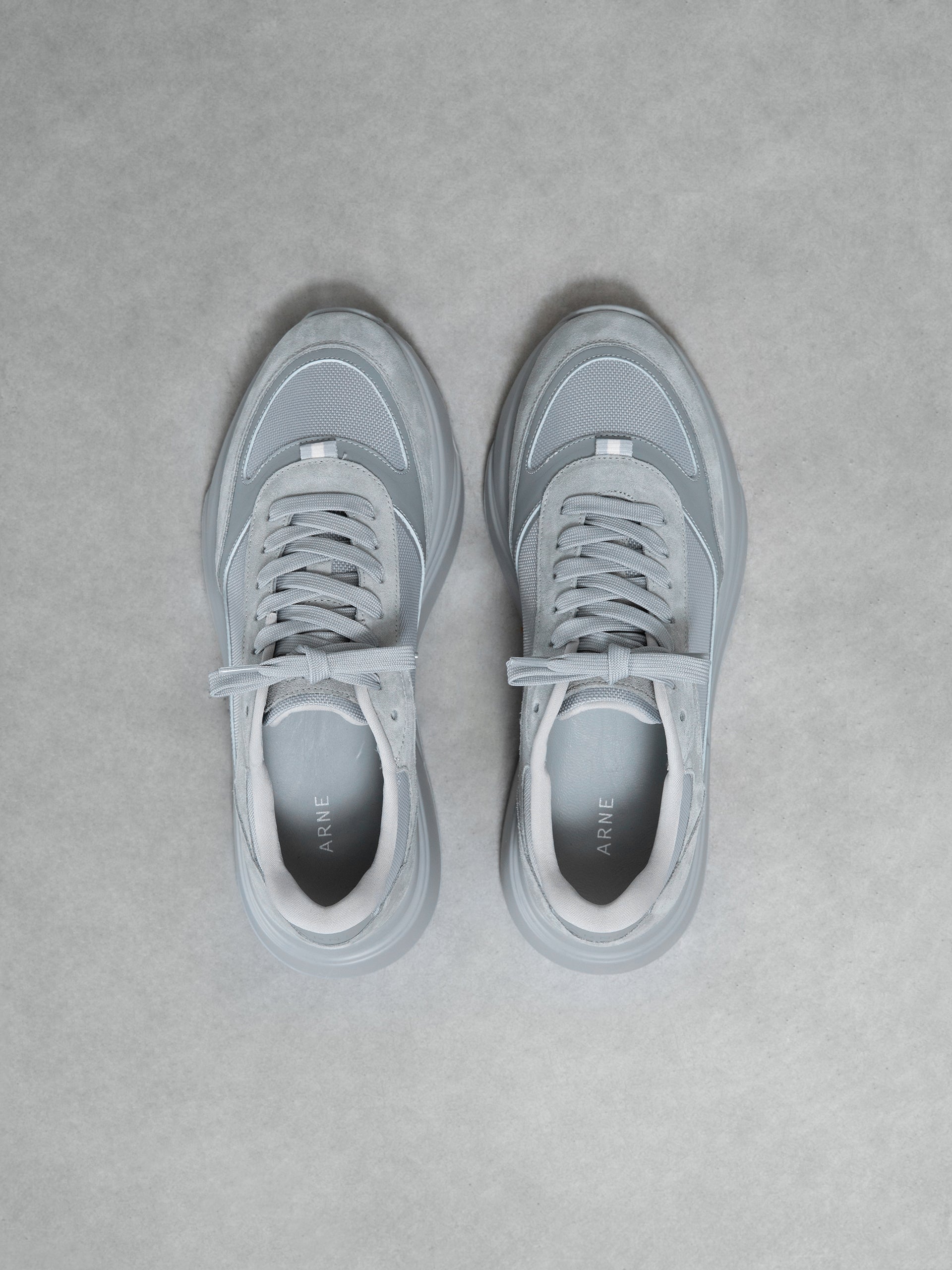 Technical Runner in Triple Grey