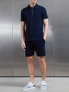 Towelling Short in Navy