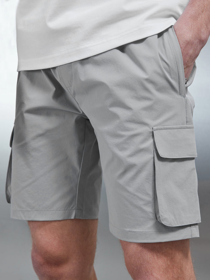 Utility Cargo Short in Mid Grey