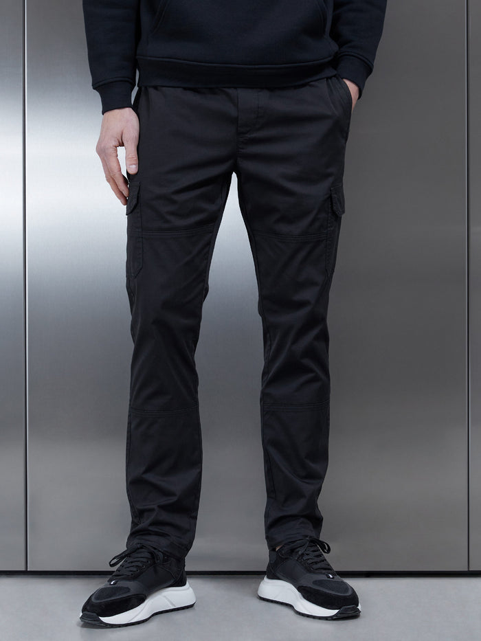 Worker Cargo Pant in Black